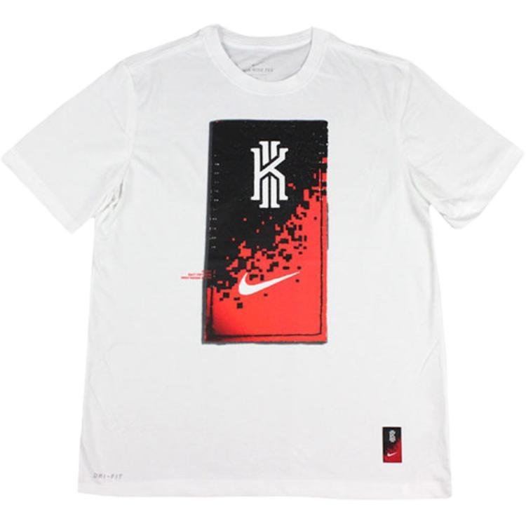 Nike 2019Kyrie Kyrie Irving Basketball Short Sleeve White Men s AJ9695-100 XXL