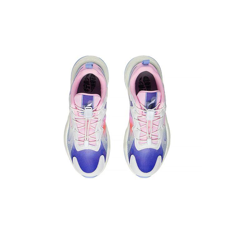Li Ning Dark Night Elf 2.0 Durable Sports Casual Shoes Kids Sneakers White Blue Pink YKCS120-2