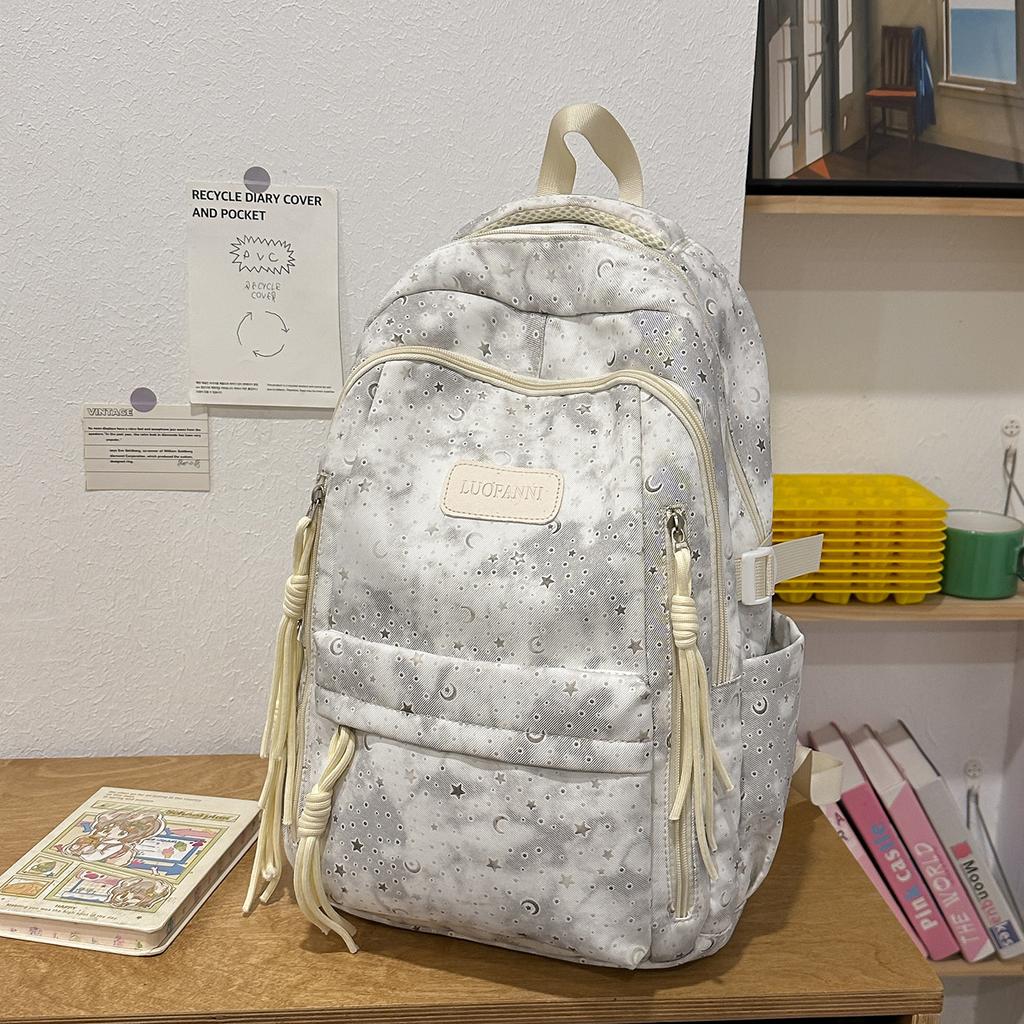 Student Schoolbag Women's Tie-Dye Large Capacity Backpack