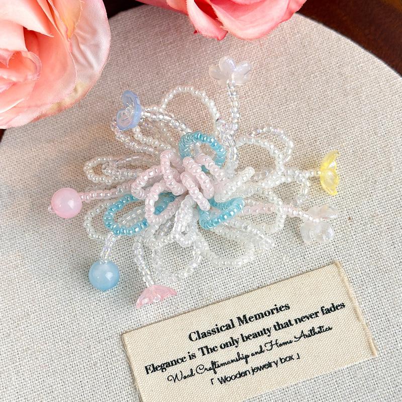 Shoe Decorations Imitation Pearl Colorful Flower Handmade DIY Beaded Shoe Buckle Shoes Decorative Accessories 2026 Fashion New