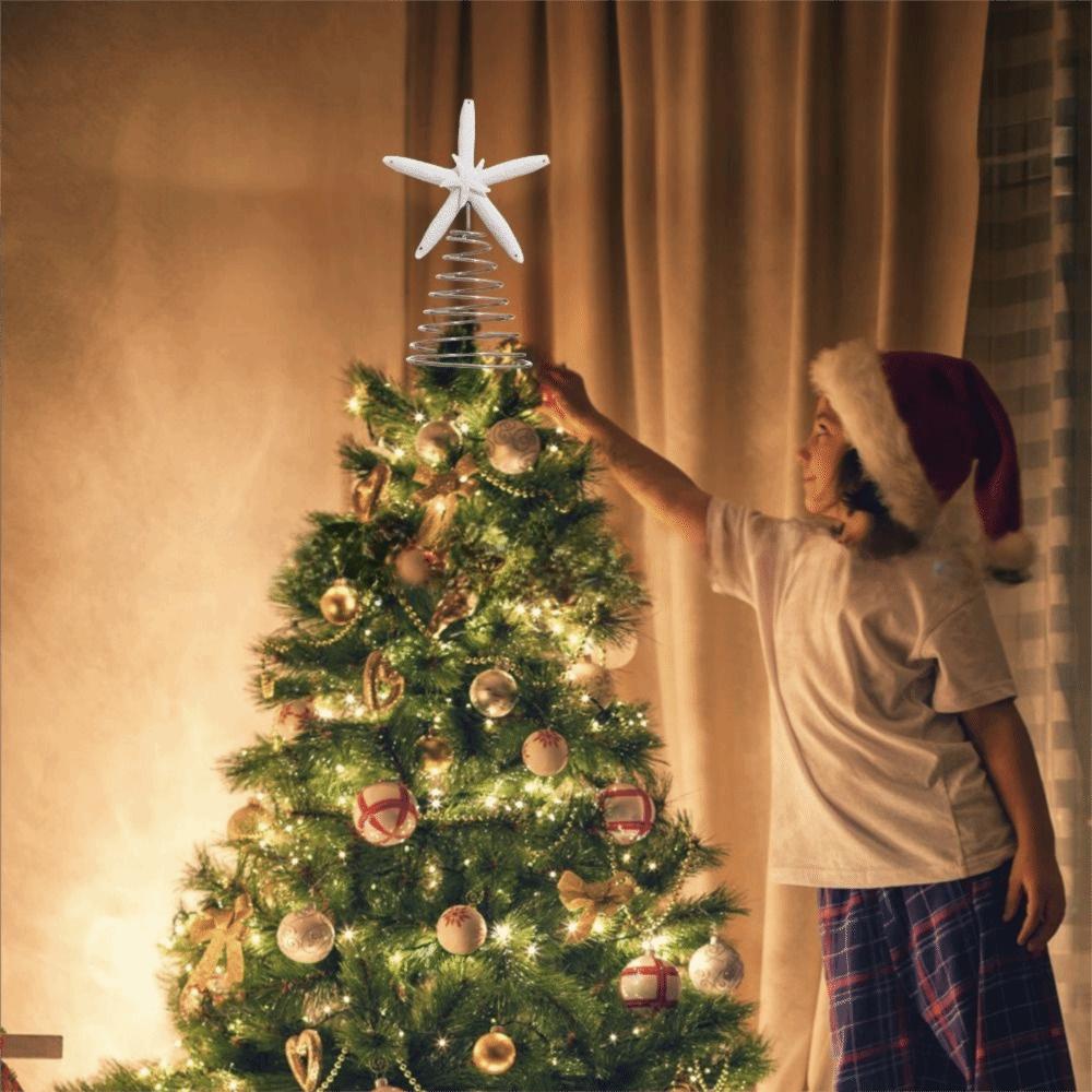 Handmad Star Treetop Decorations Collectible Starfish Treetop Ornament  Christmas Tree