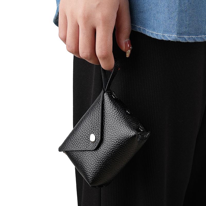 2023 Women's Mini Cowhide Coin Purse Snap Wallet