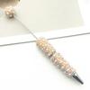 Personalized Gift Pen DIY Beadable Pen, Rhinestone Faux Pearl Ballpoint Fancy Glitter Stationery for Crafts Crafting, Student Office Writing