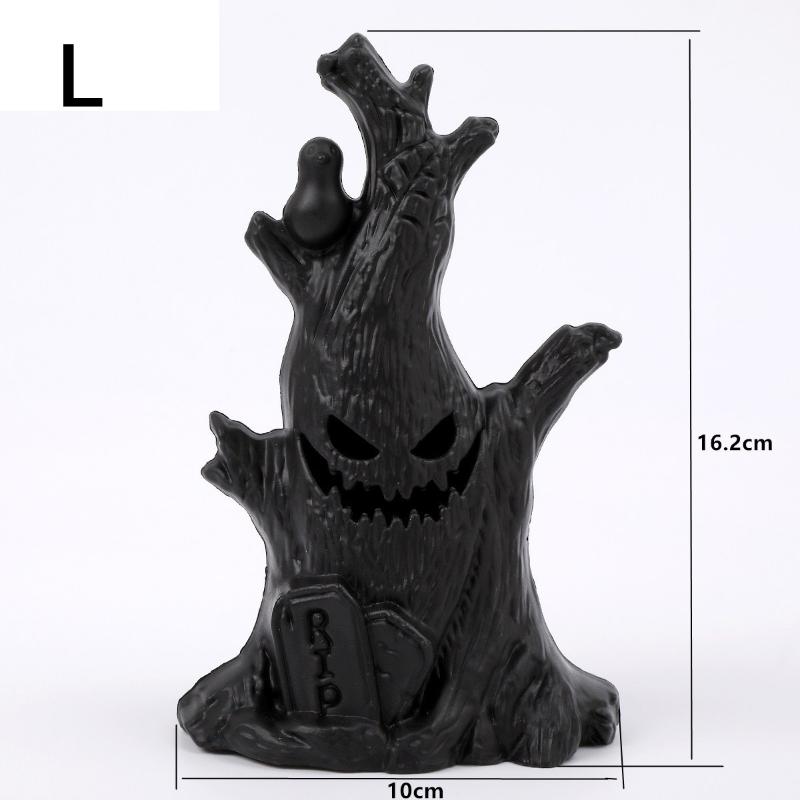 Halloween Decoration Ghost Tree Led Night Glow Ghost Lantern Ghost Face Tree Stump Lantern Festival Atmosphere Horror Decoration