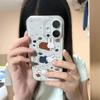 Maple Leaf Rabbit Phone Case - Transparent, Anti-drop, Compatible with Apple 17 Pro Max, 16 Pro, 15, 13 Pro, and XS