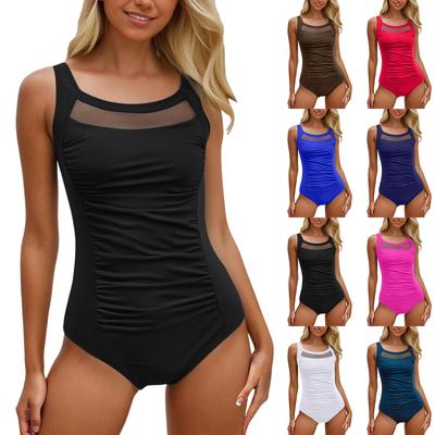 Damski Jednoczęściowy Modny Seksowny Kostium Kąpielowy Bikini z Usztywnianymi Miseczkami Bez Fiszbin