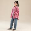 2025 Girls' Plaid Shirt: Trendy Spring & Autumn Fashion for Kids