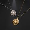 My Shape Punk Lion Head Pendant Necklace for Men WomenStainless Steel  Animals Necklace Choker Box Chain Fashion Jewelry Male