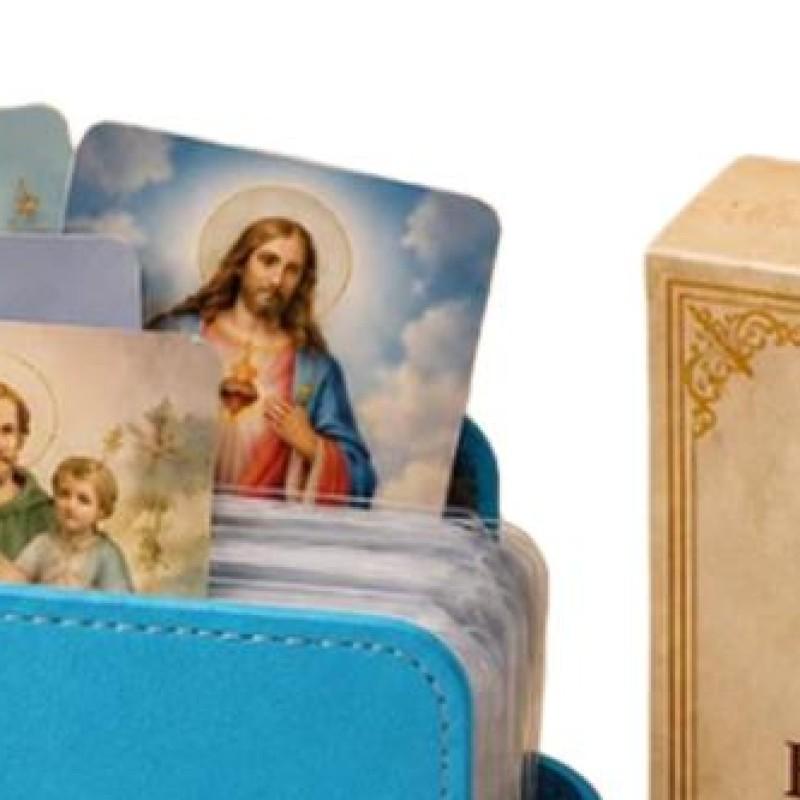 Catholic Faux Leather Holy Card Holder with Snap Closure Versatile Prayer Cards Holders for Religious Confirmation Baptism Gift