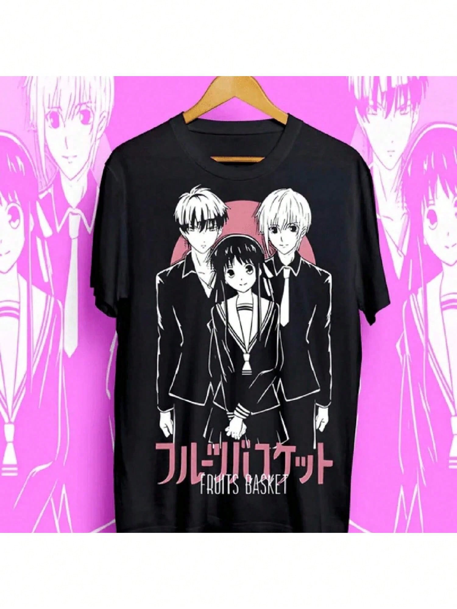 Fruits Basket T-Shirt,Kyo Sohma,Kawaii,Kyo Sohma,Harajuku,Anime S разноцветный