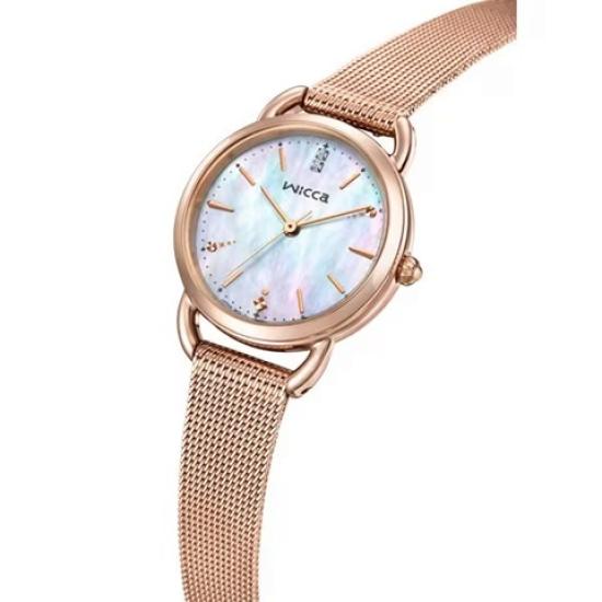 CITIZEN Special wicca Dial Pink Gold Watch KP6-065-21 Mother-of-Pearl Solar-Powered Women's