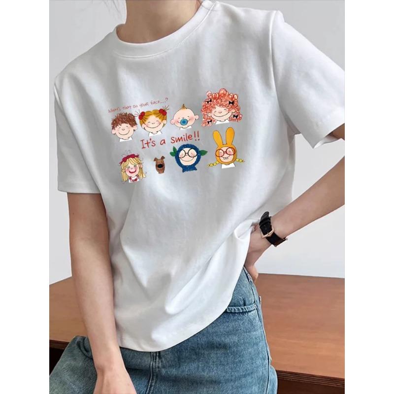 Sommer Lockeres Damen T-Shirt Hohe Qualität O-Ausschnitt Buchstabenmuster Kurzarm Damen Businesskleidung Kurzarm T-Shirt CCXX196