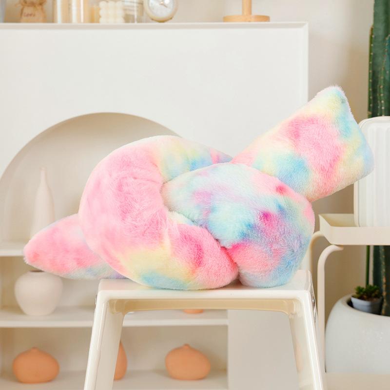 Cartoon Colorful Love Pentagram Throw Pillow Plush Toy Ball Doll Home Sofa Pillow Cushion Rag Doll