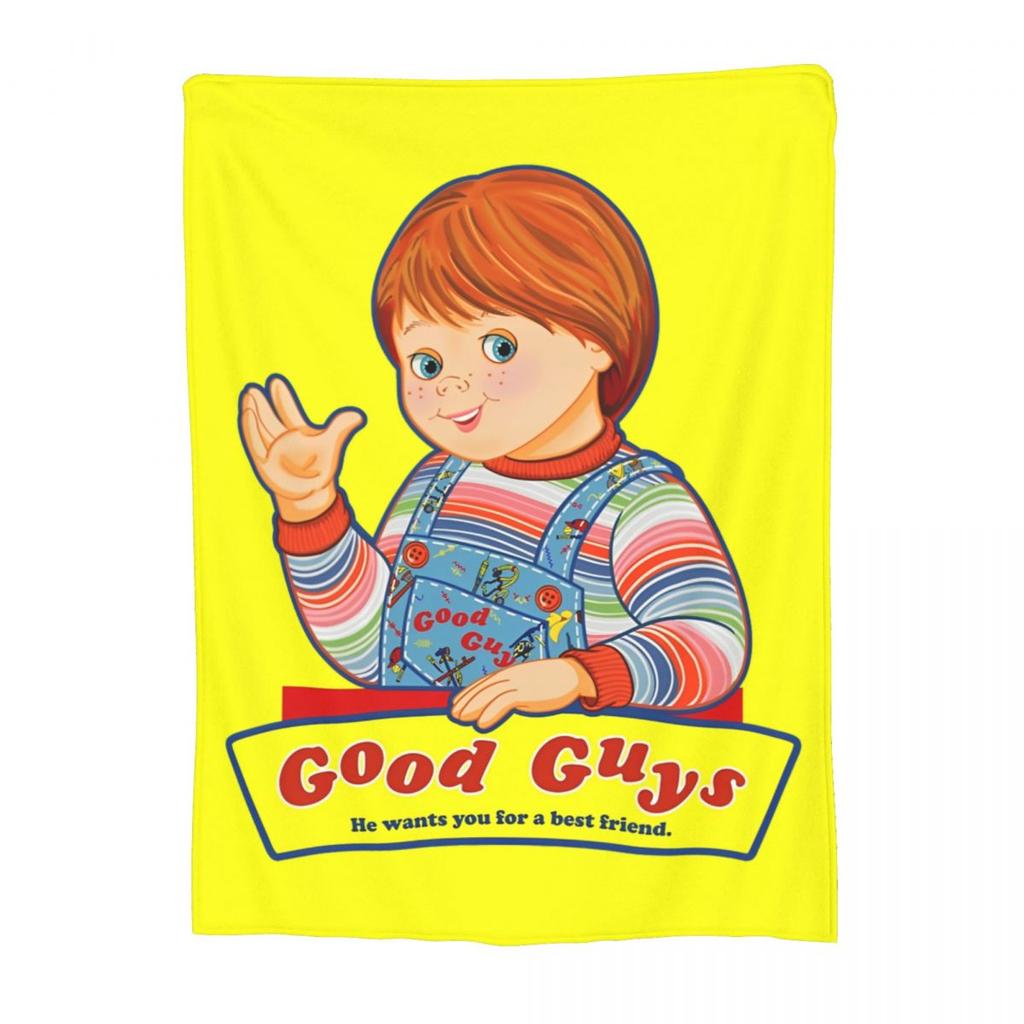 Good Guys Dětská hra Chucky Deku Fleece Potisk Multifunkční Super Měkké Přehozy pro Domov Auto Prošívaná deka