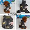 Beliebtes Haustier kleiner Hund Hundekleidung Jeansweste Jacke Frühling Sommer Herbst Winter