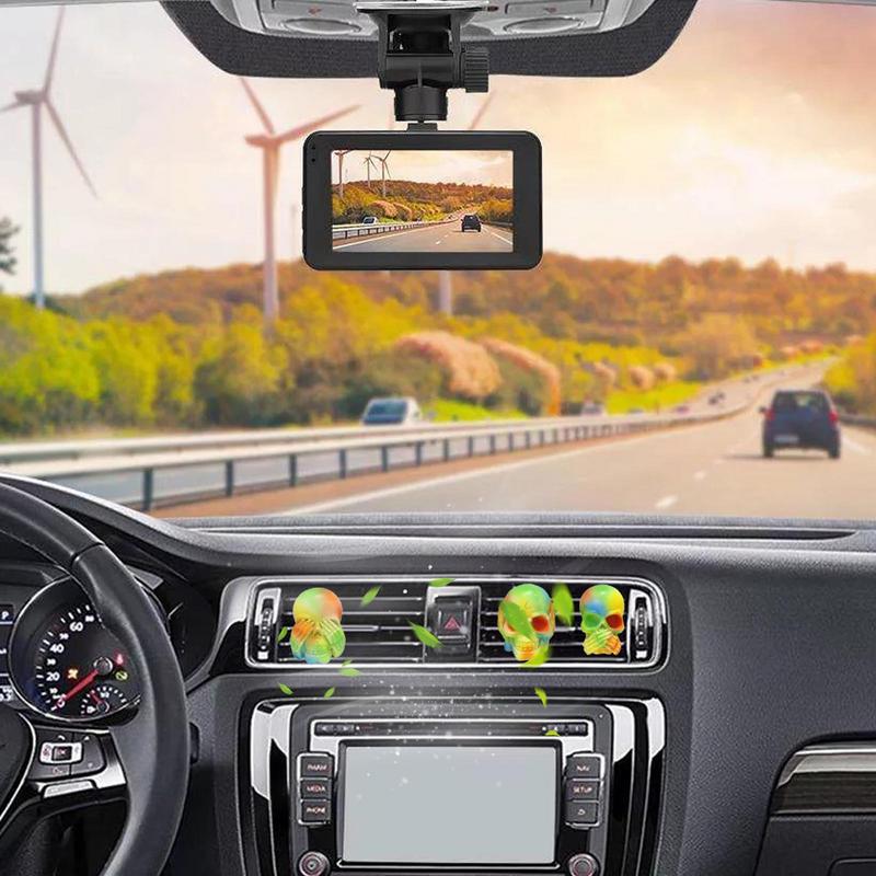 Skull Car Vent Clips Skull Air Freshener Clip Decor For Auto Skull Shape Interior Decorative Tool For Sedan Truck SUV RV And