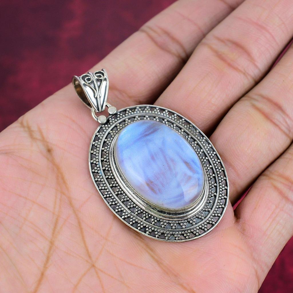Rainbow Opal Jewelry, 925 Solid Sterling Silver Jewelry, Handmade Pendant, Lovely Gemstone Jewelry For Her