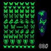 1 PC Luminous Fire Nail Sticker Glow Dark Letter Nail Art Sticker Decals Manicure Design Moon Star Party Night Lights Sticker