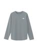 North Simple Logo Smoked Size L [The Face] Long-Sleeve Tee, Pearl,