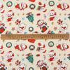 0.5m/1m/5m Cartoon Christmas Printed Fabric for Tablecloths, Curtains,Christmas Decorative Cloth,  Handmade DIY Sewing Fabrics