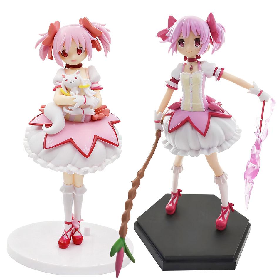 2PCS PMMM Magical girl Anime Figure Kaname Madoka Action Figure Kawaii Akemi Homura Figurine cute Loli Collection Model Toy Gift