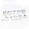 Srasakan 3D Car Emblem Sticker Decoration Dress Up Exterior Parts Letters Numbers Numbers Sign Stickers (Silver, 11 Pcs)