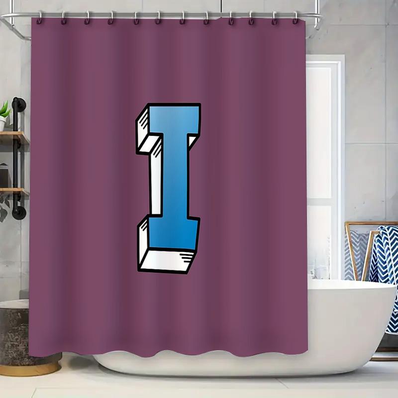 

Bathroom Shower Curtain Modern Abstract Blue Geometric Art Waterproof Fabric Decor Washroom Home Hotel Spa Liner W60H190(CM)-1 Pcs