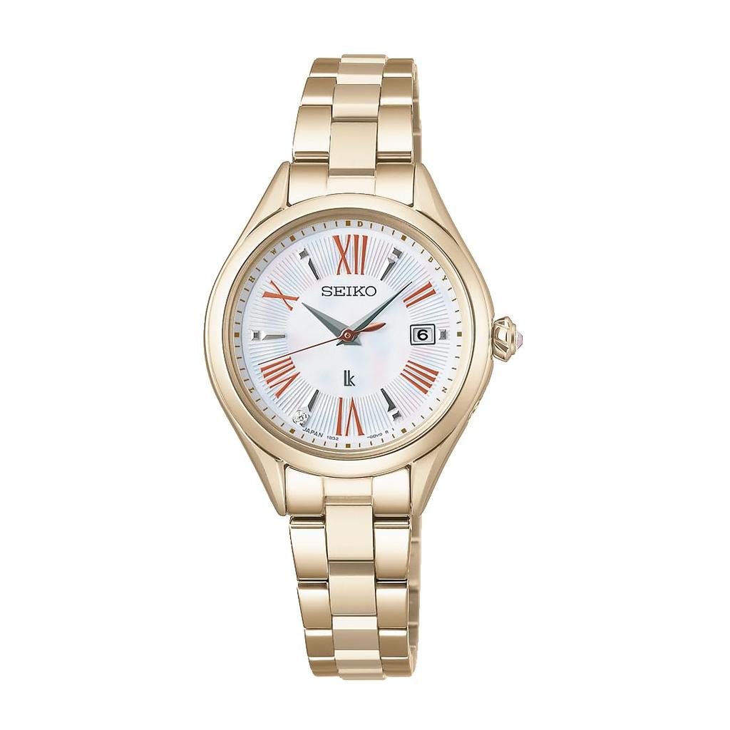 Seiko Watch Lucia Grow SSQW098 Lady Gold Watch Women's