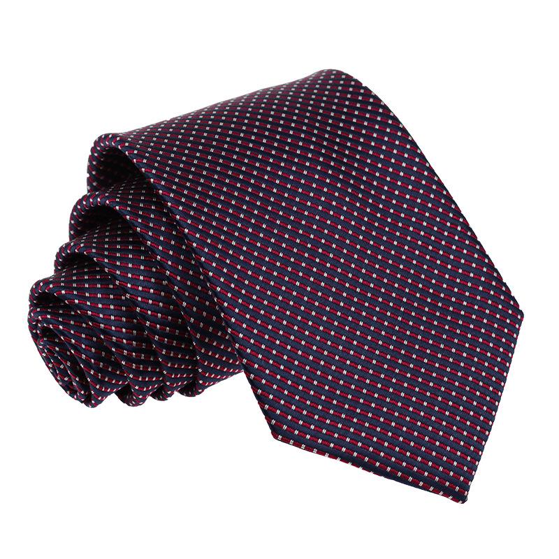 Men's Premium 7.5cm Plaid Polyester Tie for Business, Casual, Wedding, or Best Man Suit.