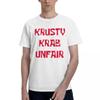 Krusty Krab Unfair 100 Cotton Casual Breathable Confortable Man Mens TShirts Funny Shirt