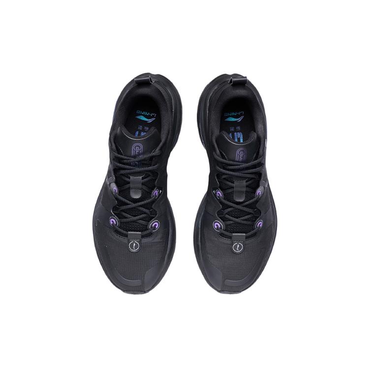 New LiNing WuShi 5S 1.0 Durable Breathable Low Top Running Shoes Black ARSR031-1