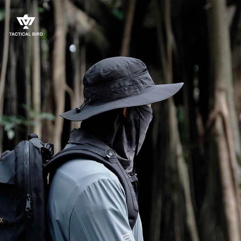 Tactical Bird Lightweight UPF50+ Sun Protection Outdoor Bucket Hat XL (62-66cm) темно-серого