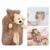 Hot Water Bag Multifunctional 1000ml Capacity Wide Mouth Cute Cartoon Hot Water Bottle for Homes