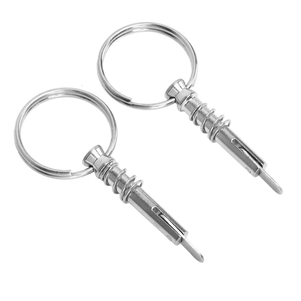 2 Pcs Quick Release Pin Stainless Steel Marine Hardware Boat Bimini Top Pin for Shipbuilding