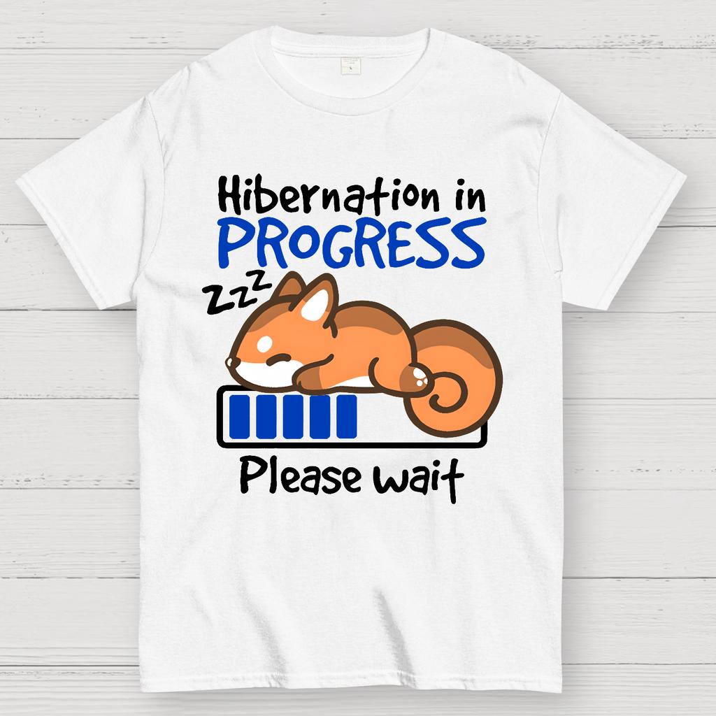 Hibernation In Progress Cotton Summer Casual Cool Loose T-Shirt