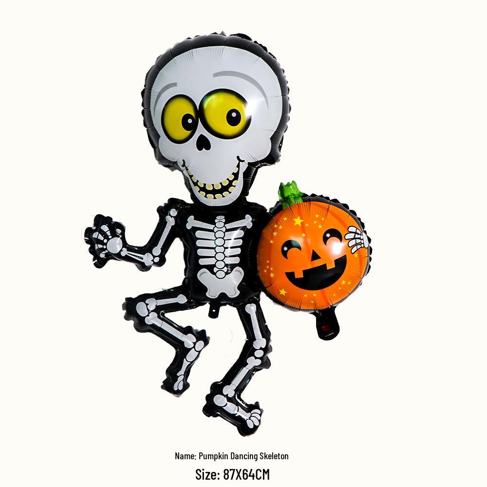 Grenseoverskridende Halloween Spøkelse Hodeskalle & Gresskar Monster Ballongsett