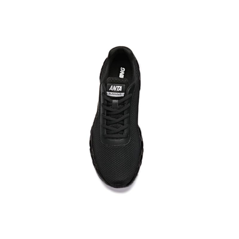 Anta Wear-Resistant Low-Top Running Shoes Men's Pure Black Sneakers 912525515F-9