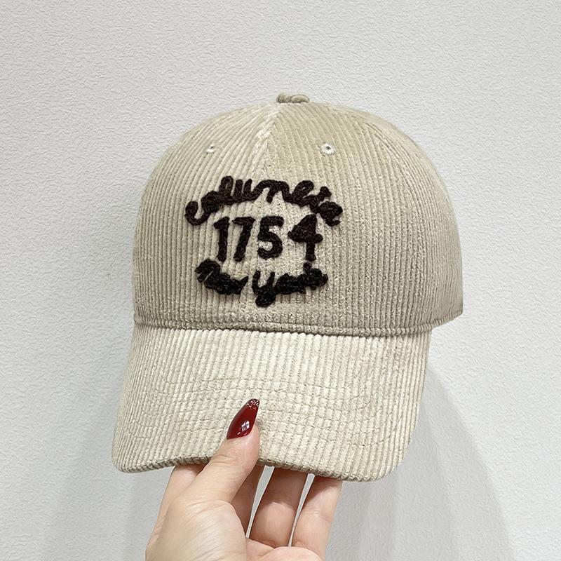 

Бейсболка Letter Corduroy — классический свободный крой, модный дизайн, унисекс для мужчин и женщин, идеально подходит для повседневной носки и активного отдыха Adjustable