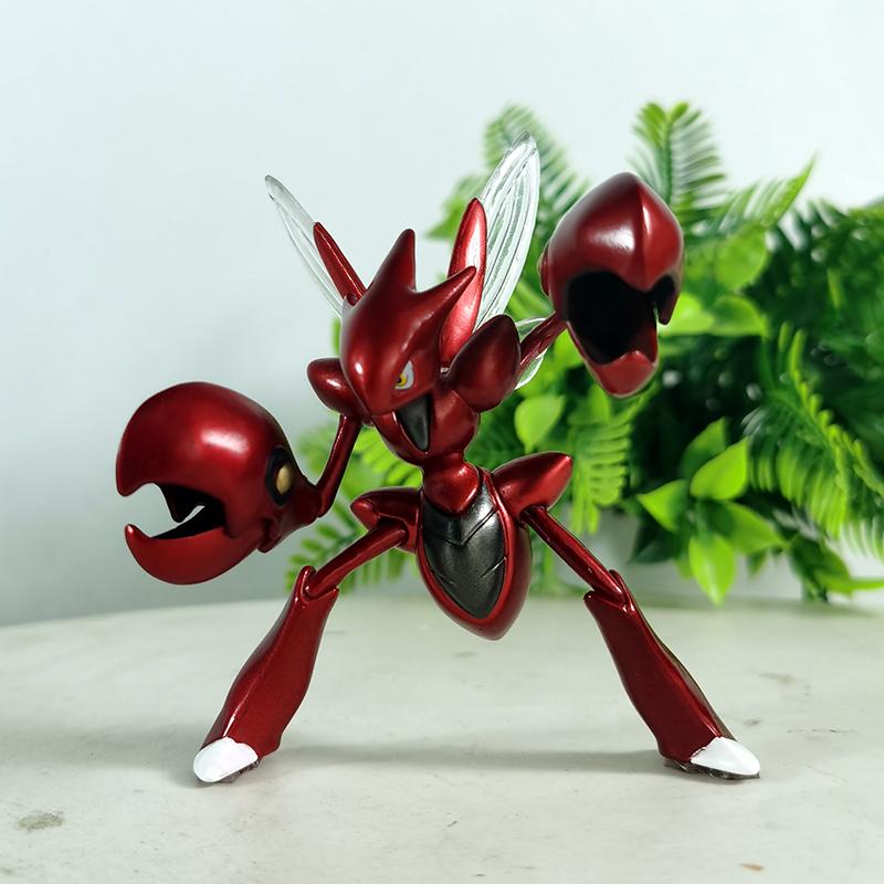 9cm Anime Pokemon Figure Scizor Action Figure Pvc Collection Model Toys For Children Boys Gifts Desktop Decoration