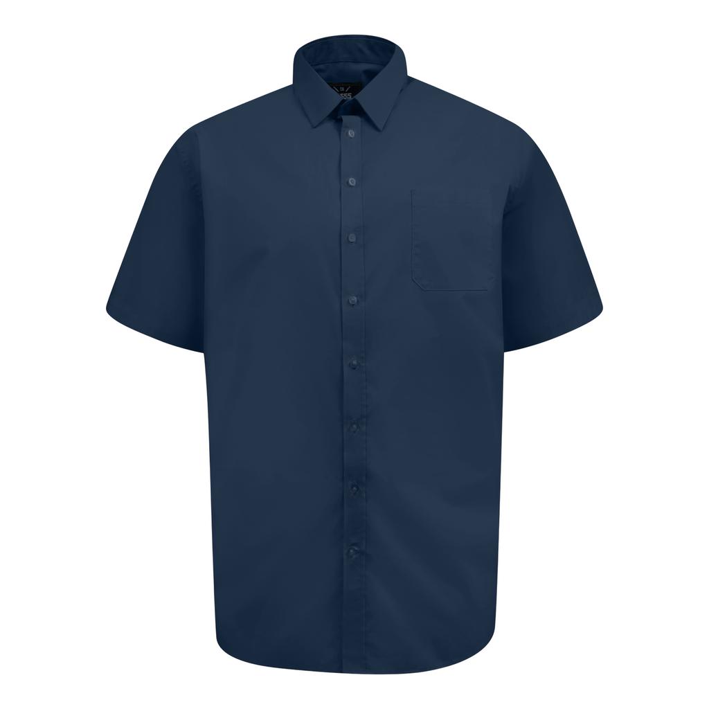 Duke Mens D555 Lucas Stretch Kingsize Short-Sleeved Shirt