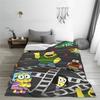 Big City Greens Familie Gruppe Fleece Überwurfdecke Cartoon Kanal Cricket Decke für Zuhause Bettwäsche Warme Steppdecke Atmungsaktiv