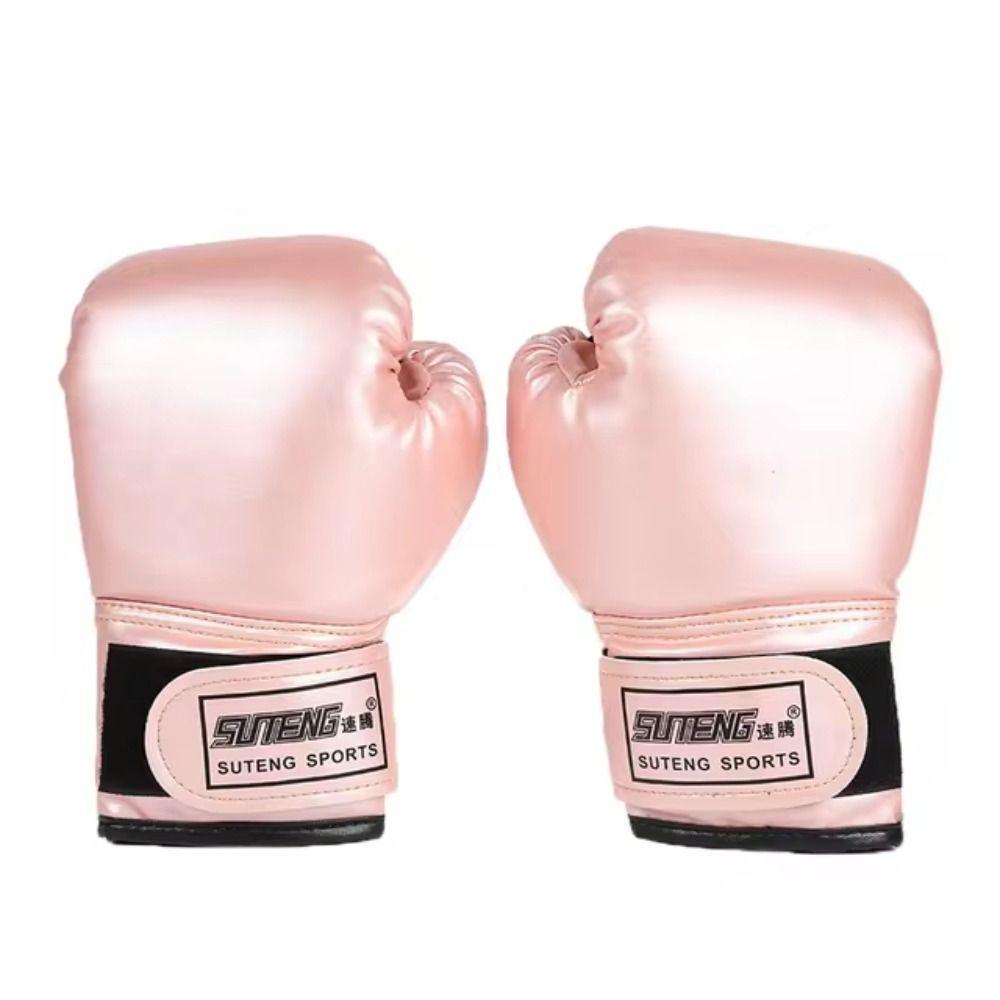 2pcs PU Leather Kids Boxing Gloves Professional Kickboxing Thai Gloves Trendy MMA Fighting Gloves