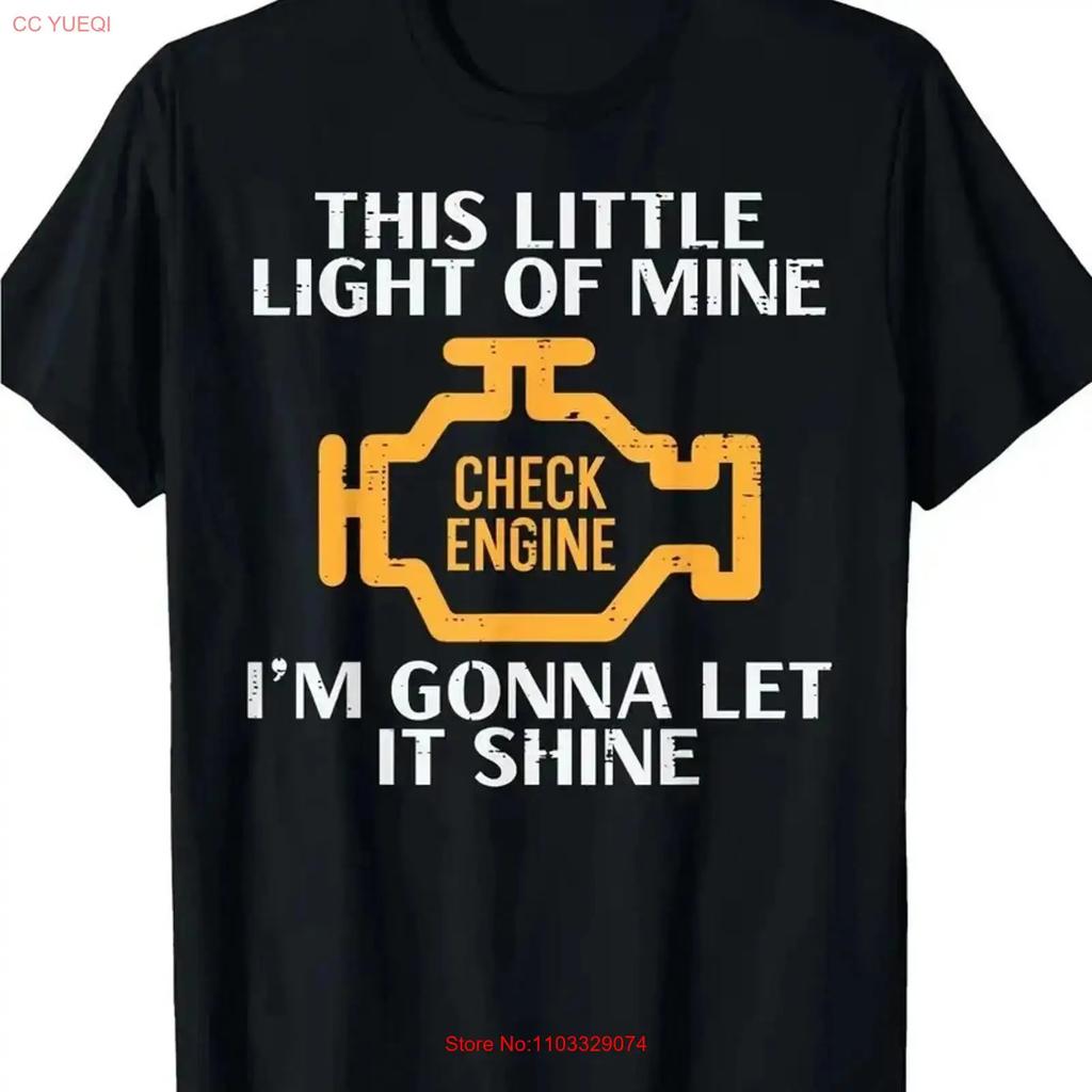 UnisexS Vintage Car Enthusiast T Shirt Funny Mechanic with This Little Lig vintage Washed homme streetwear Casual