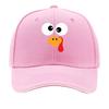 Quirky Turkey Face Cartoon Thanksgiving Graphic Sandwich Baseball Cap Unisex Women Sun Cap Outdoor Workouts Hat