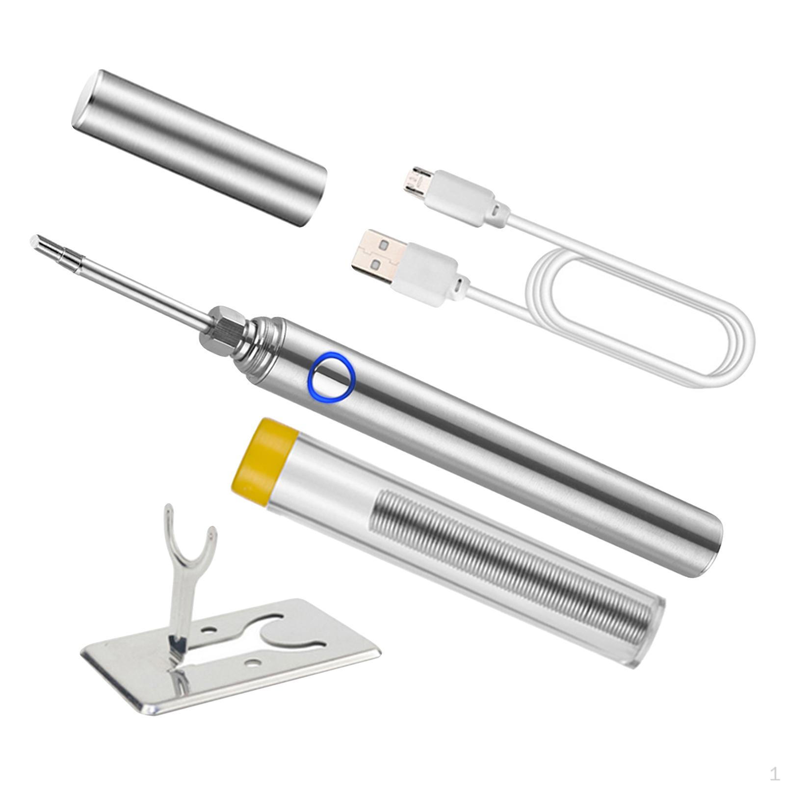 

Набор паяльников, инструмент для ремонта микроэлектроники, регулируемая температура, 5 В 8 сварочных инструментов, электрический комплект Tip B