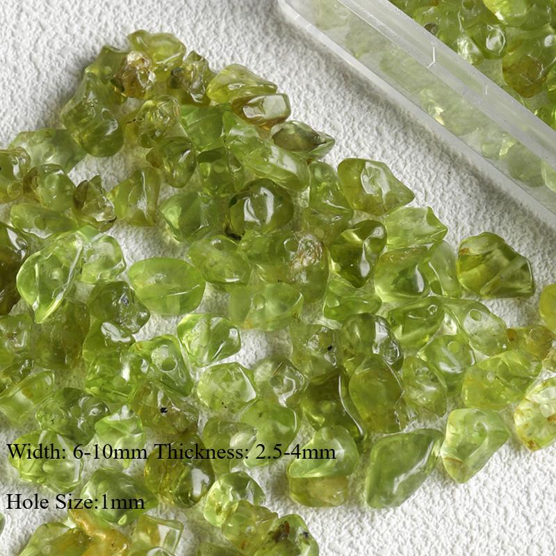 

Средний натуральный камень перидот аквамарин цитрин крошка свободные бусины браслет ожерелье материал для DIY аксессуаров бусины #6（10pcs）