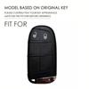 2 3 Buttons Silicone Key Case Cover For Jeep Cherokee Compass Renegade Fiat 500X Dodge Charger Dart Chrysler 200 300 Fob Shell