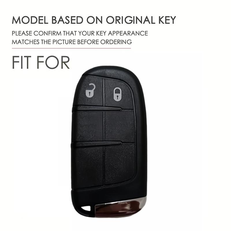2 3 Buttons Silicone Key Case Cover For Jeep Cherokee Compass Renegade Fiat 500X Dodge Charger Dart Chrysler 200 300 Fob Shell