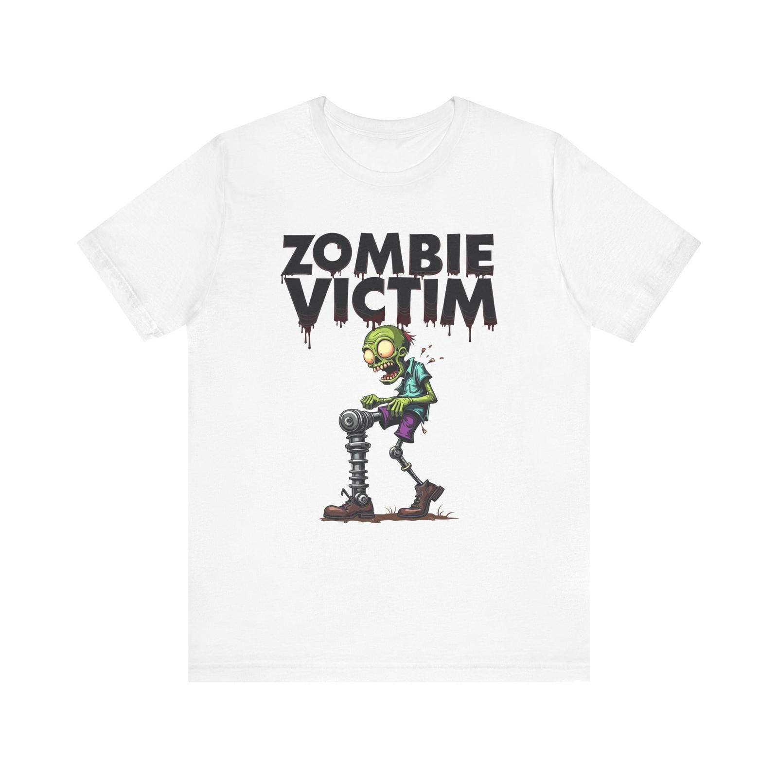 Amputee Humor Tee, Missing Leg Zombie Shirt, Funny Gift for Amputees S разноцветный