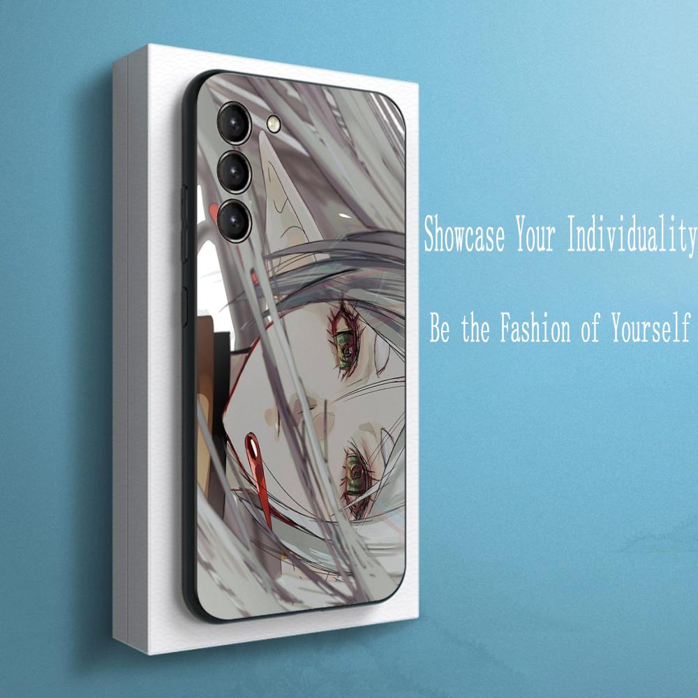 

Frieren japan anime cool girl pattern Phone Case For Samsung Galaxy S25 S24 S23 S22 S21 S20 Plus Ultra Note20 Soft Black Galaxy S23+